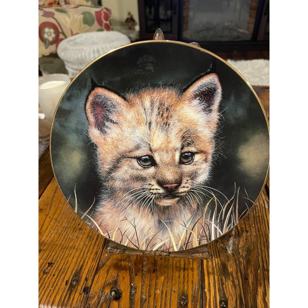 Princeton Gallery Lynx Cub Decorative Plate